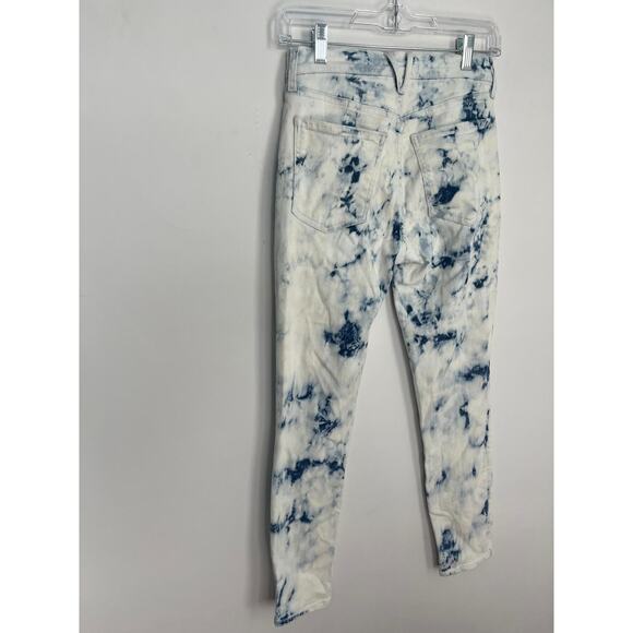 Veronica Beard Jeans Tie Dye Skinny Pants Women Size 26 High Rise Button Fly - Picture 9 of 10